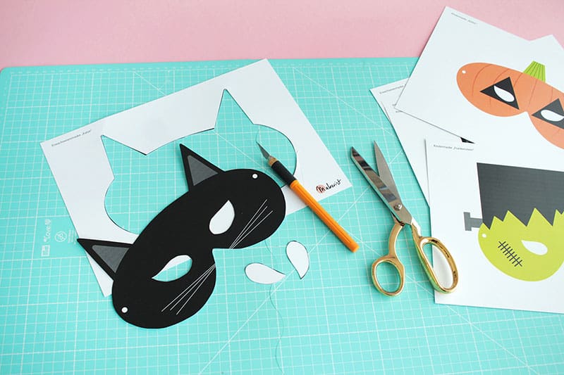 Masken zu Halloween selbst machen