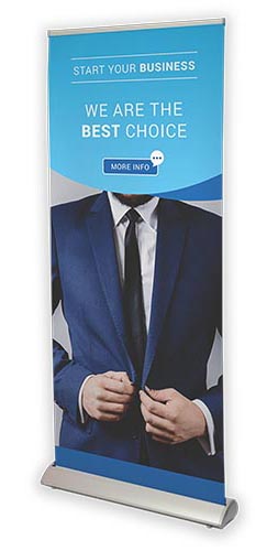 Roll Up Banner sind große Werbeplakate mit hoher Flexibilität 1 Aufmerksamkeit erlangen durch besondere Fotos