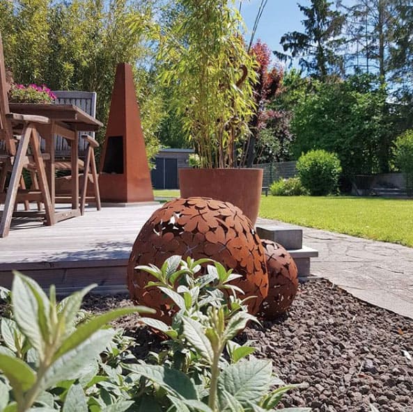 Rostige Deko findet man vor allem im Garten